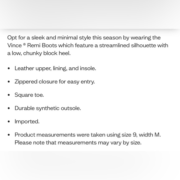 Vince Remi Boots Leather Block Heel Booties Dark Taupe NEW - Picture 4 of 7